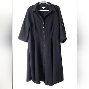 Laura Blue Shirt Dress